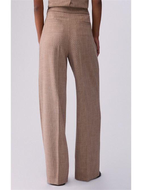 Pantaloni palazzo in tessuto mélange Liu Jo | WA6167T332A.02153